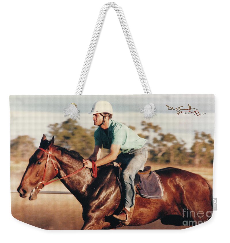 Vicki Ferrari Photography Weekender Tote Bag featuring the photograph Duck n Jug Oh What A Day by Vicki Ferrari