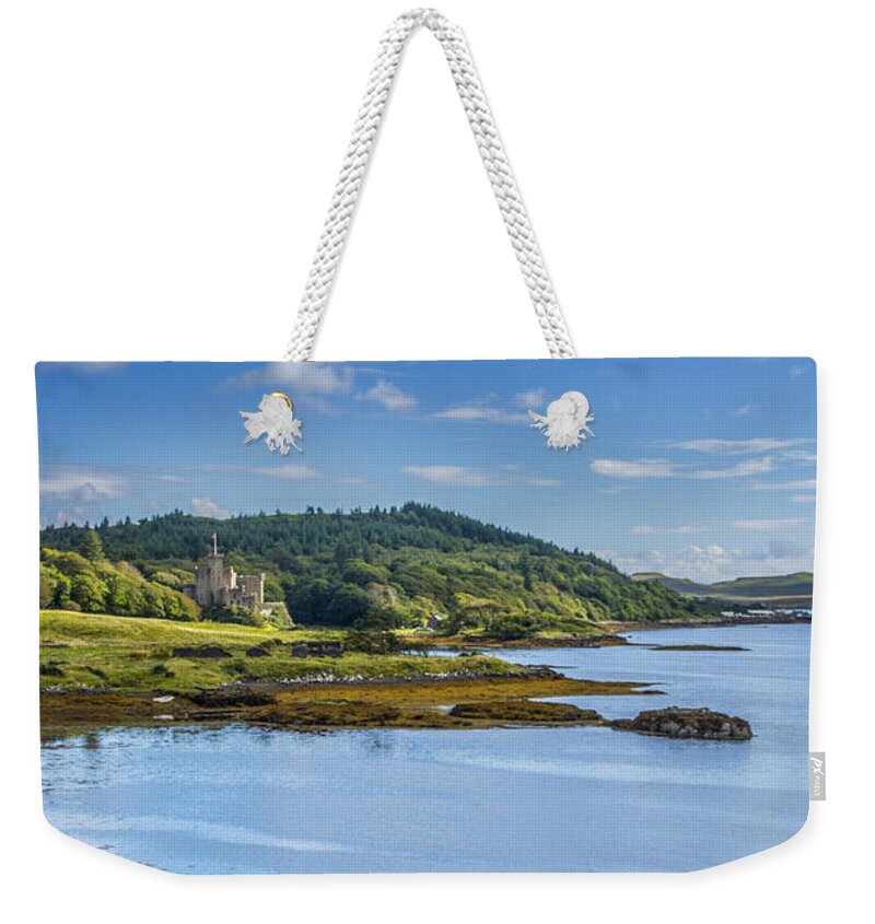 Scotland Weekender Tote Bag featuring the photograph Dunvegan Castle Isle of Skye by Chris Thaxter