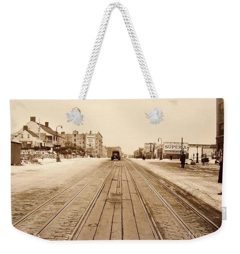1928 Weekender Tote Bag featuring the photograph Dyckman House, 1928 by Cole Thompson