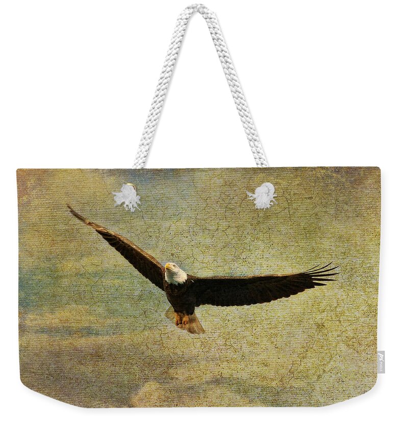 Eagle Weekender Tote Bag featuring the photograph Eagle Medicine by Deborah Benoit