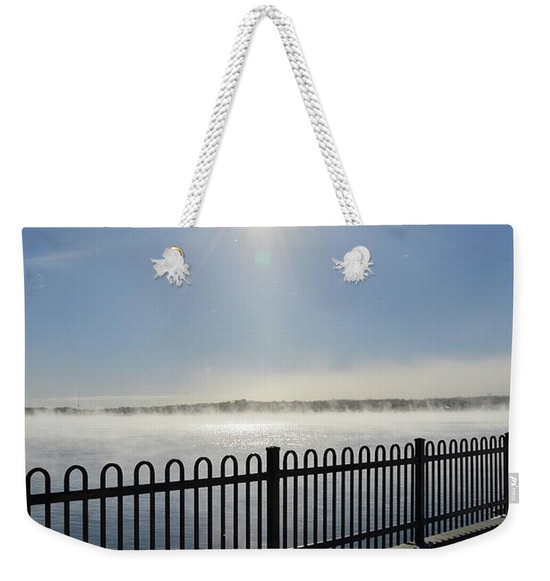 Abstract Weekender Tote Bag featuring the digital art Early December by Lyle Crump