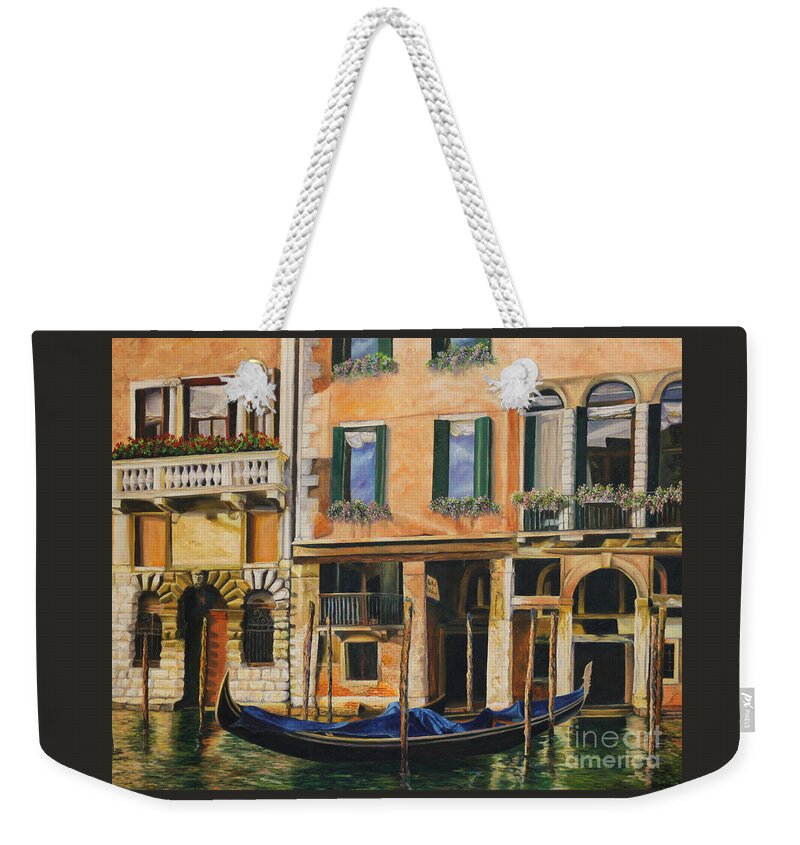 Venice Painting Weekender Tote Bag featuring the painting Early Morning in Venice by Charlotte Blanchard