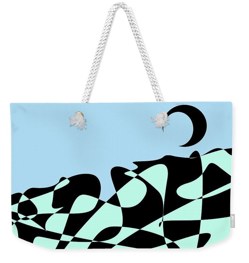 Postmodernism Weekender Tote Bag featuring the digital art Earth from the Outer Atmosphere by David Bridburg