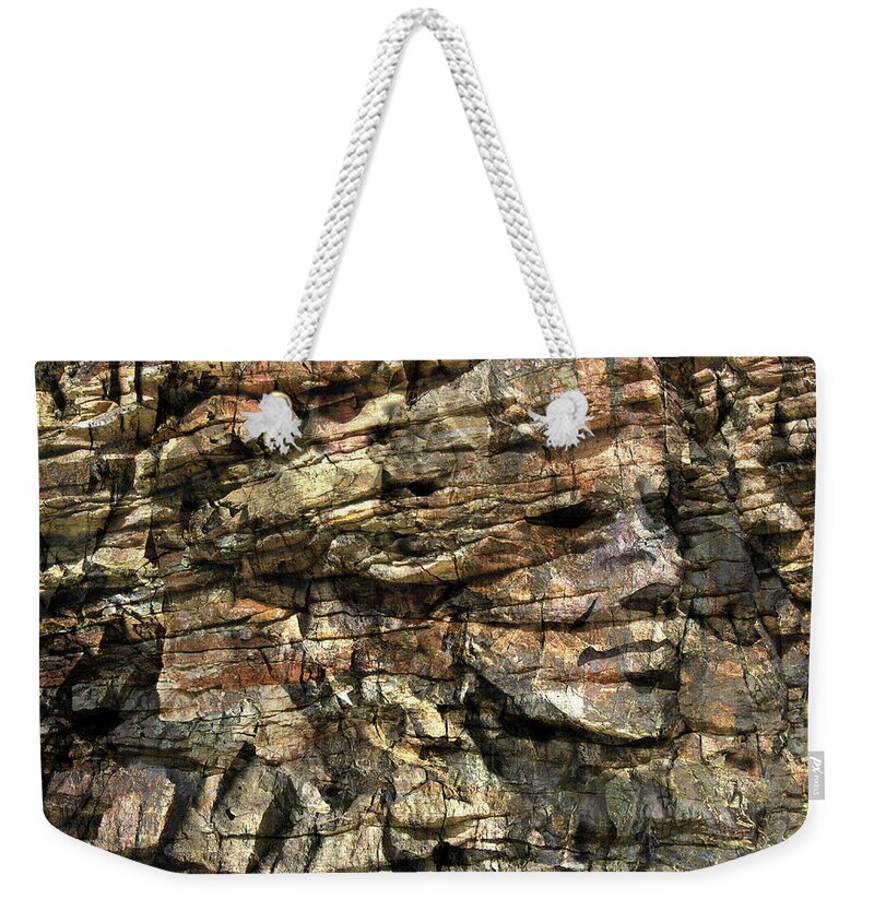 Rock Weekender Tote Bag featuring the photograph Earth Memories-Stone # 3 by Ed Hall