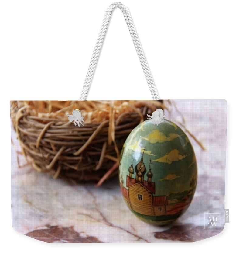 Easter Weekender Tote Bag featuring the photograph Easter Egg Orthodox Style by Yvonne Wright
