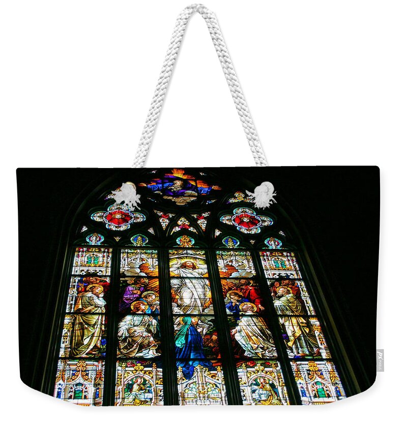 Stained Glass Weekender Tote Bag featuring the photograph Easter by Kristin Elmquist