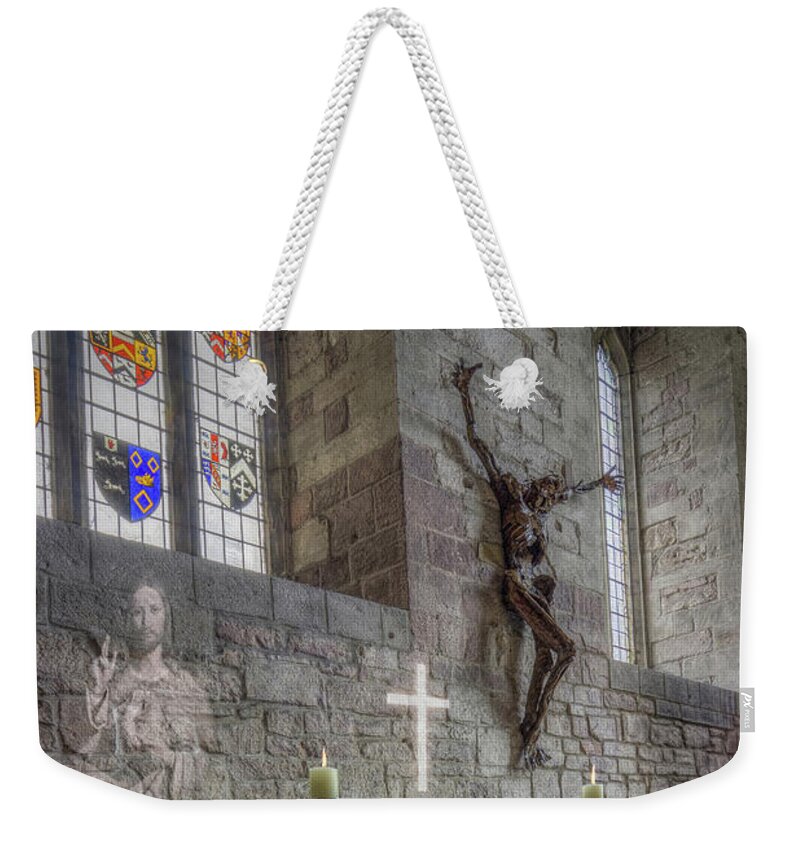Christ Weekender Tote Bag featuring the photograph Easter The Resurrection of Jesus by Ian Mitchell