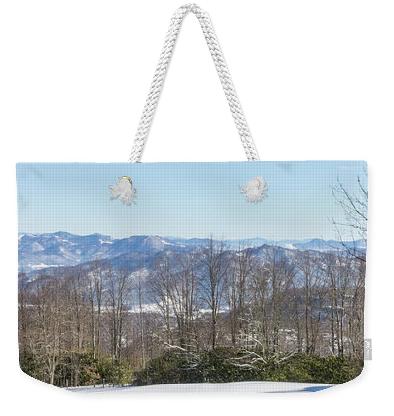 Snowscape Weekender Tote Bag featuring the photograph Easterly Winter View by D K Wall