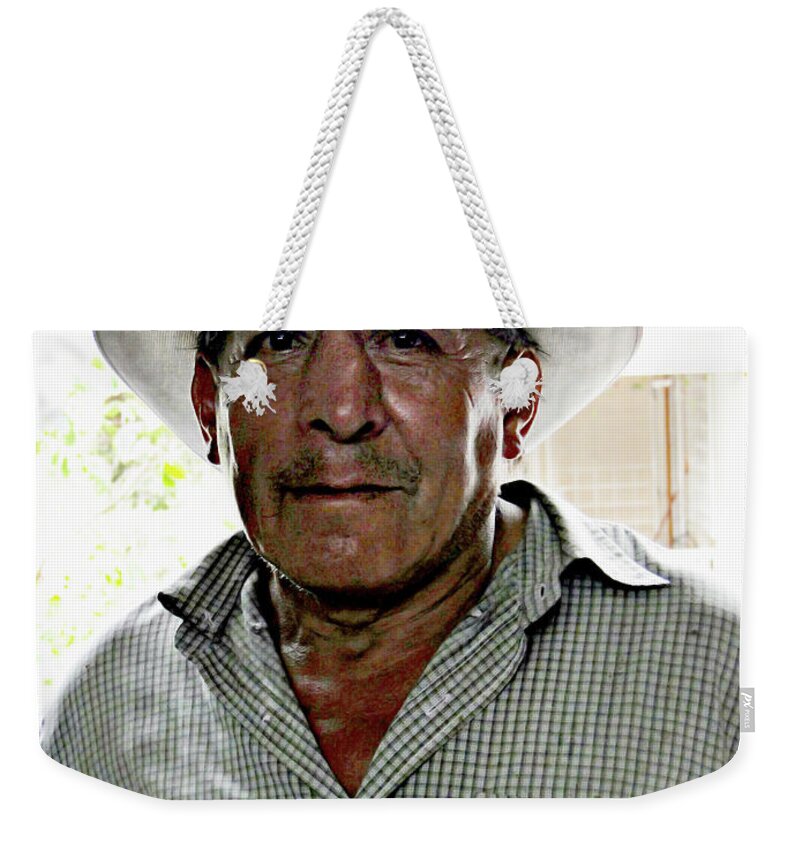 Yunguilla Weekender Tote Bag featuring the photograph Ecuador's Anthony Quinn by Al Bourassa