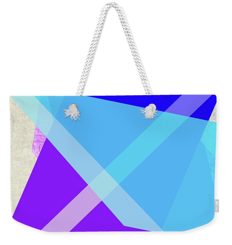 Geometric Art Weekender Tote Bag featuring the painting Edge of Tomorrow by Francine Collier
