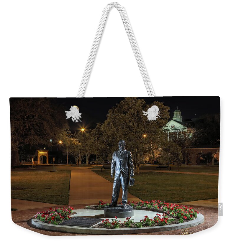 Edwin Stephens Weekender Tote Bag featuring the photograph Edwin Stephens at Night by Gregory Daley MPSA