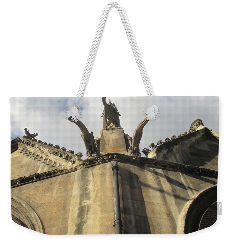 Saint Severin Paris Weekender Tote Bag featuring the photograph Eglise Saint-Severin, Paris by Christopher J Kirby
