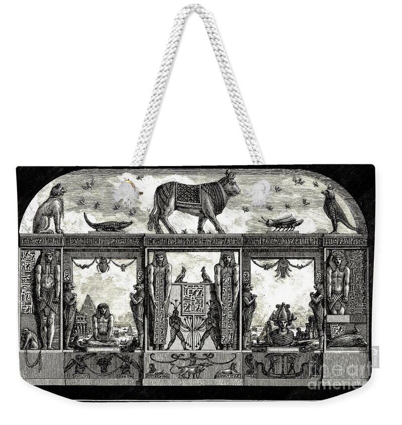 Giovanni Battista Piranesi Weekender Tote Bag featuring the digital art Magic Occult Pagan Egyptian Revival 1769 by Peter Ogden