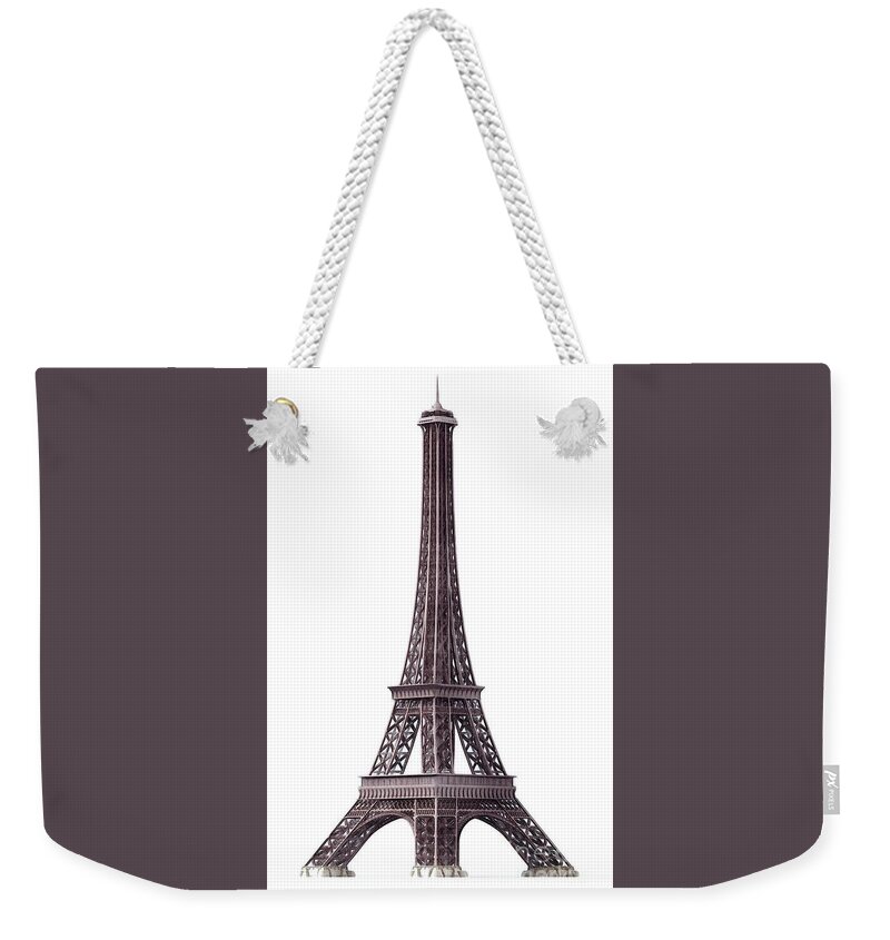 Eiffal Weekender Tote Bag featuring the painting Eiffal Tower, Paris, France by Esoterica Art Agency