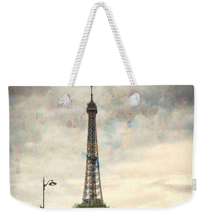 Eiffel Tower Weekender Tote Bag featuring the photograph Eiffel Tower Paris by Lynn Bolt