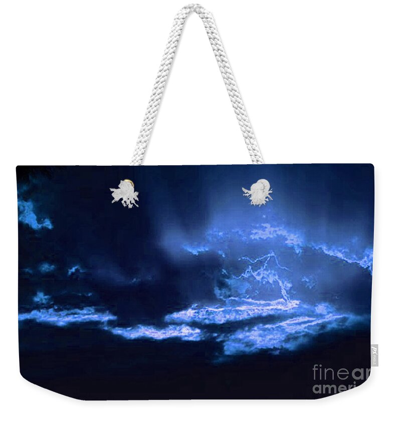 Clouds Weekender Tote Bag featuring the photograph Electric Sky by Angela L Walker
