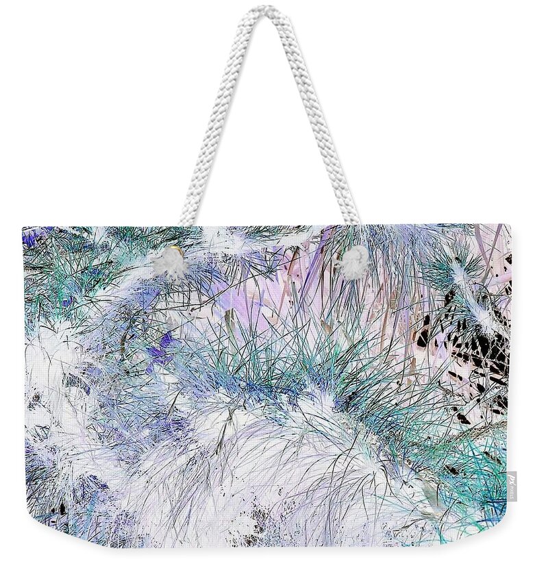 Surreal-nature-photos Weekender Tote Bag featuring the digital art Electrified by John Hintz