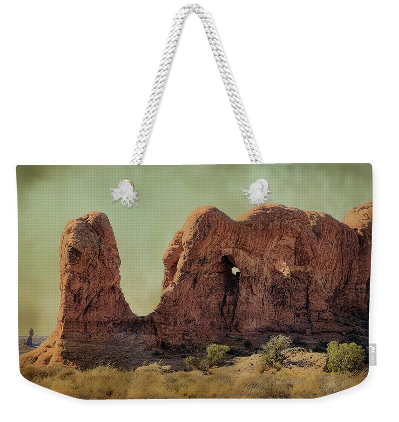 Elephant Weekender Tote Bag featuring the photograph Elephant Rock by Steve McKinzie