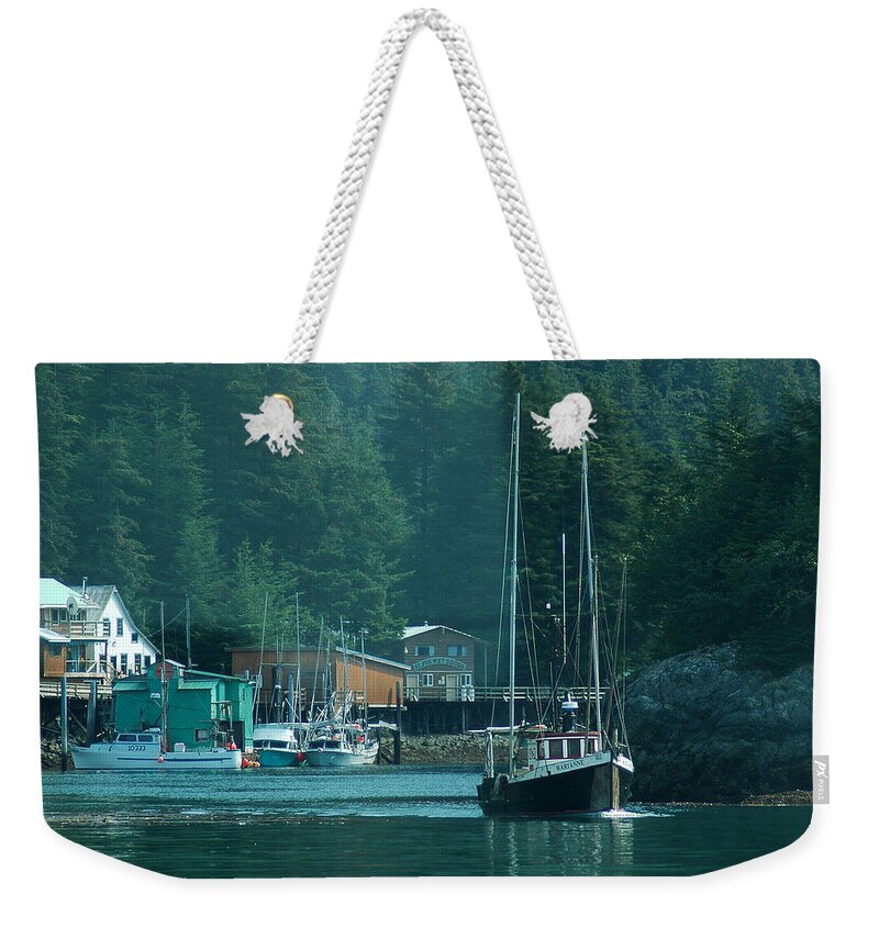 Elfin Cove Weekender Tote Bag featuring the photograph Elfin Cove Alaska by Harry Spitz