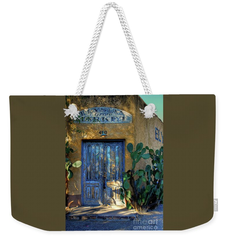 Door Weekender Tote Bag featuring the photograph Elysian Grove In The Morning by Lois Bryan