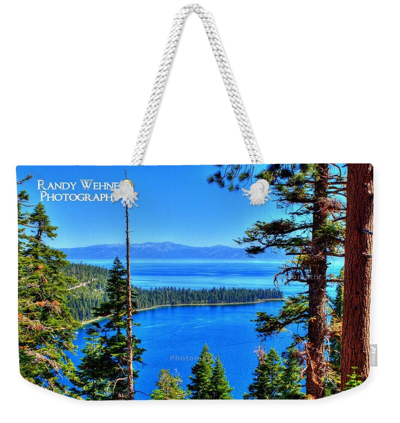 Emerald Bay Weekender Tote Bag featuring the photograph Emerald Bay by Randy Wehner