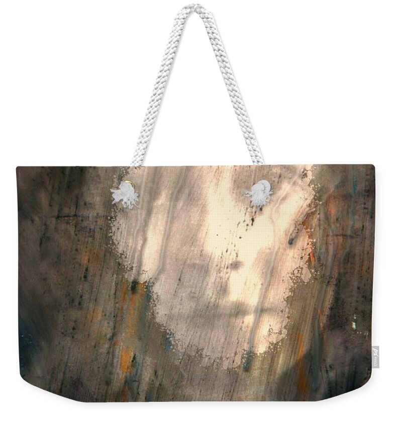 Portrait Weekender Tote Bag featuring the mixed media Emma by Jim Vance