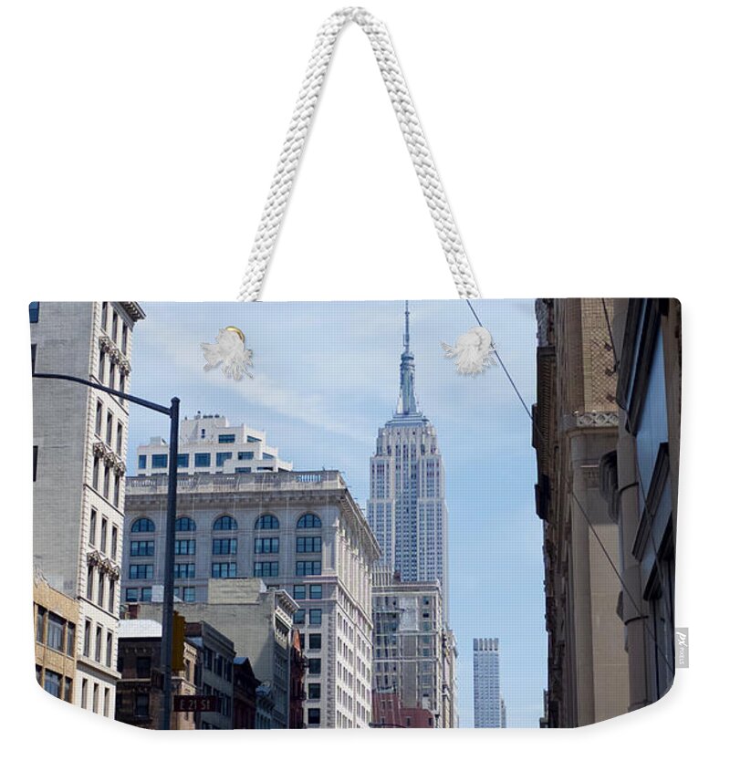 2016 New York Weekender Tote Bag featuring the photograph Empire State Building by Fumio Kawabata