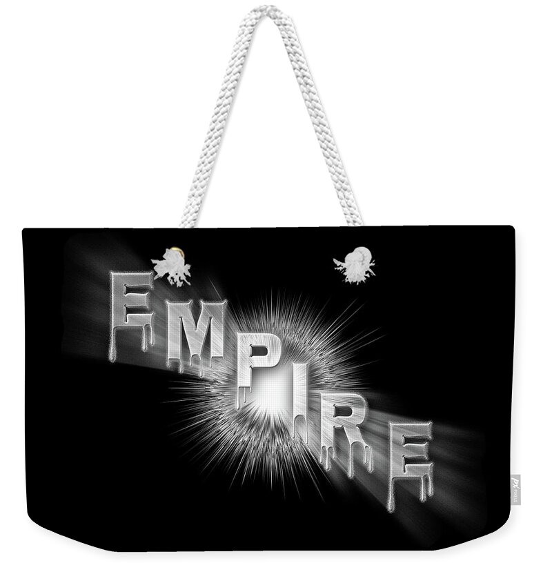 Empire Weekender Tote Bag featuring the digital art Empire - The Rule Of Power by Rolando Burbon