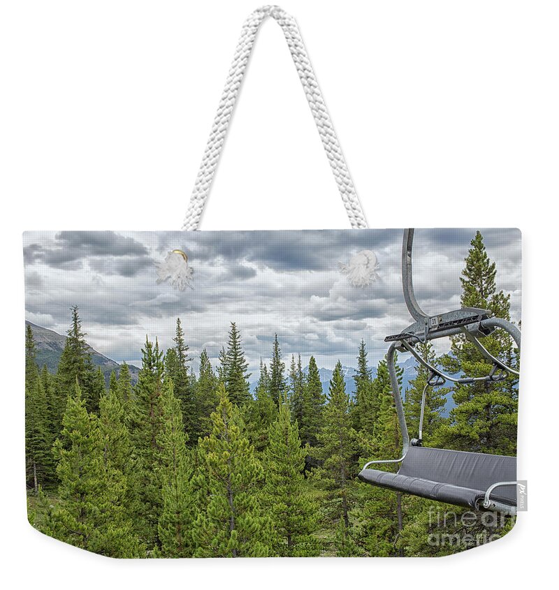 Canada Weekender Tote Bag featuring the photograph Empty gondola by Patricia Hofmeester