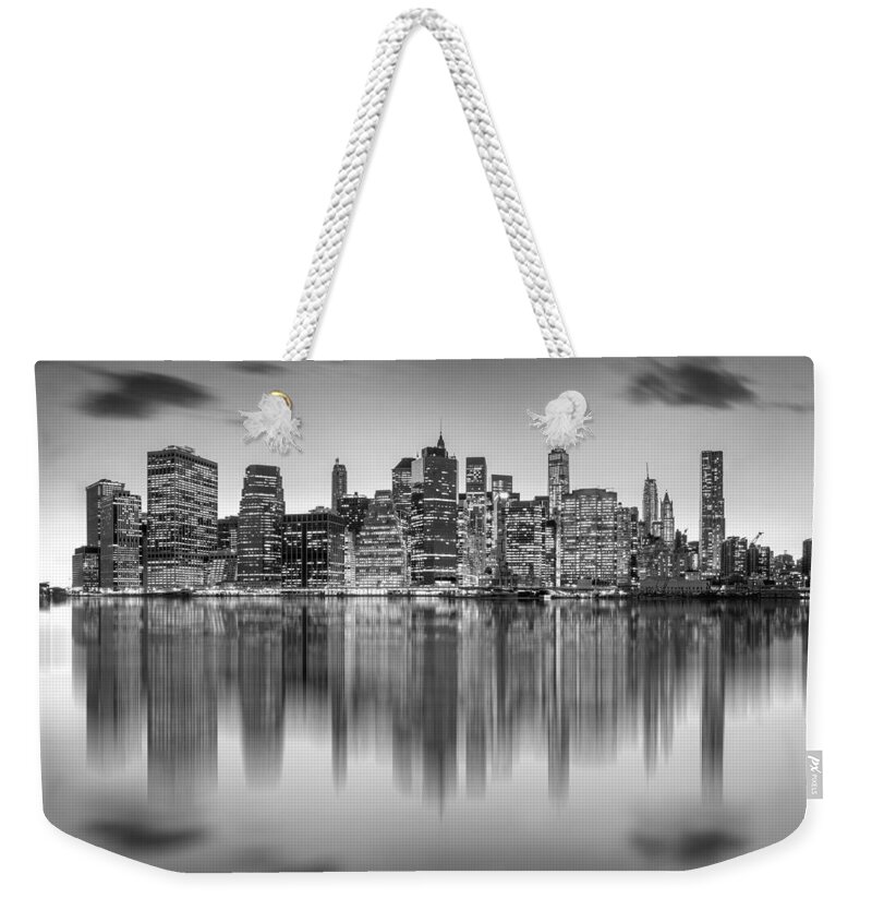Manhattan Skyline Weekender Tote Bag featuring the photograph Enchanted City by Az Jackson