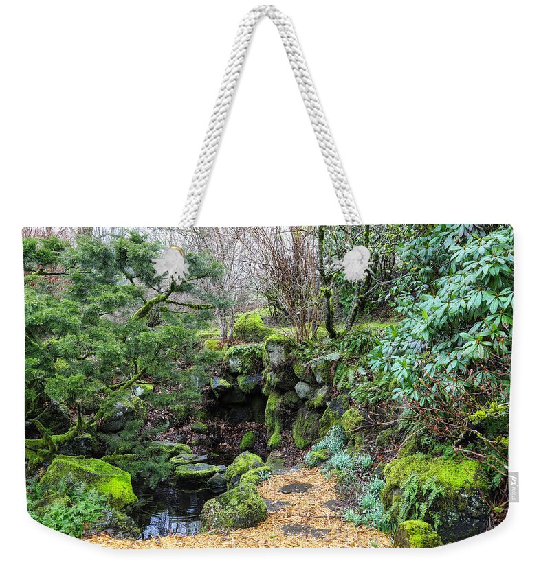 Pond Weekender Tote Bag featuring the photograph Enchanted Garden by Lorraine Baum