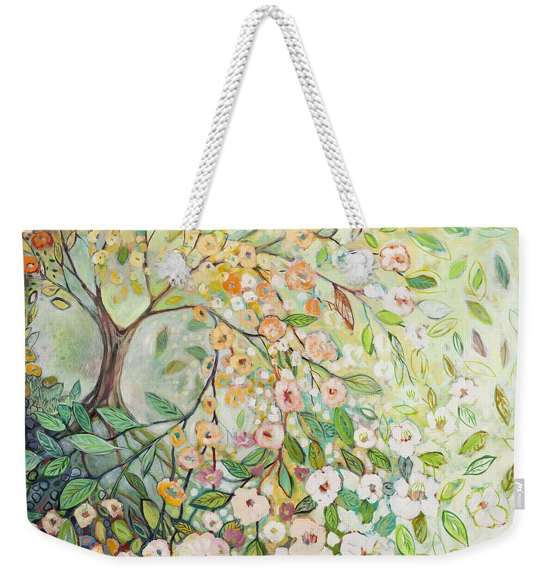 Tree Weekender Tote Bag featuring the painting Enchanted by Jennifer Lommers