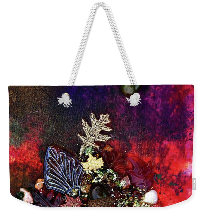 Mixed Media Art Weekender Tote Bag featuring the mixed media Enchanted Twilight by Donna Blackhall