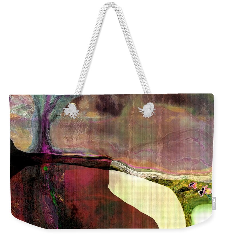 Zsanan Gallery Artist Weekender Tote Bag featuring the mixed media Can Spring Be Far Behind by Zsanan Studio