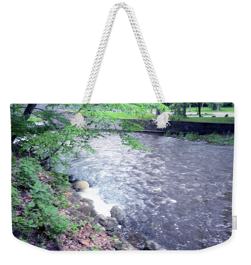 Landscape Weekender Tote Bag featuring the photograph Energy of Water - Harsh Malik by Harsh Malik