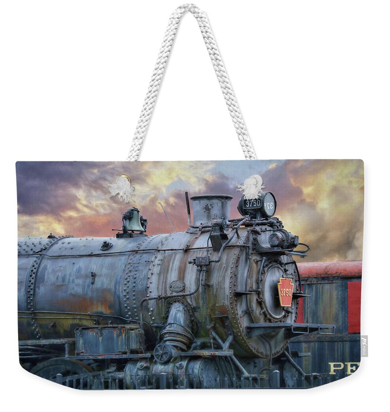 Train Weekender Tote Bag featuring the photograph Engine 3750 by Lori Deiter