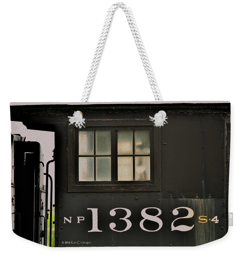 Train Engine Weekender Tote Bag featuring the photograph Engineer's Window by Kae Cheatham