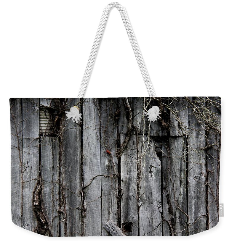 Entangled Weekender Tote Bag featuring the photograph Entangled by Edward Smith