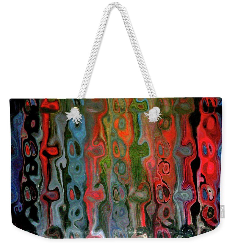  Weekender Tote Bag featuring the mixed media Entangled States by Rein Nomm