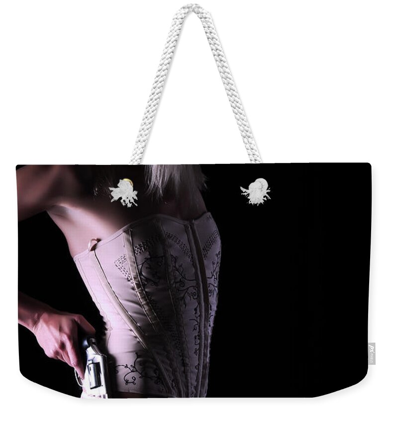 Artistic Weekender Tote Bag featuring the photograph Entering darkness by Robert WK Clark