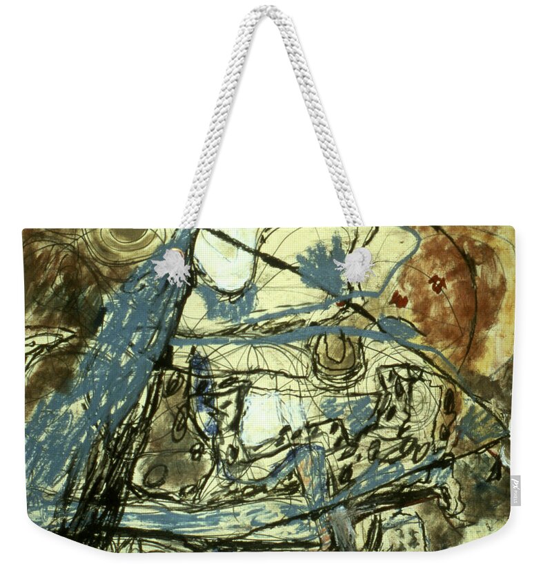 Oil Weekender Tote Bag featuring the painting Escaping the Whirlwind by Richard Baron