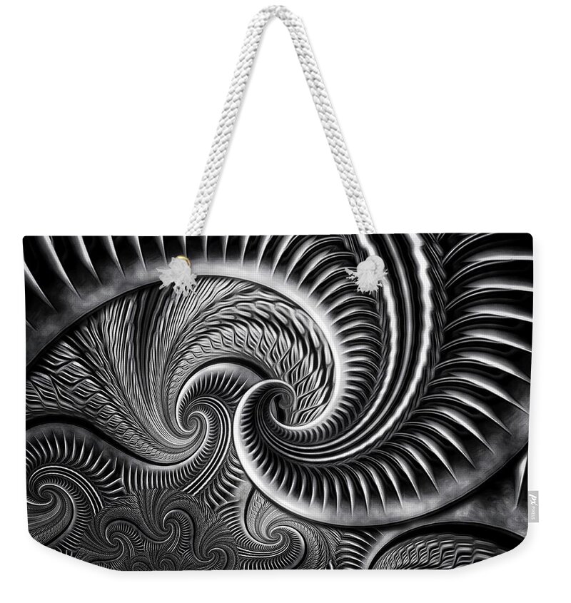 Abstract Weekender Tote Bag featuring the photograph Escherian Regression by Mark Fuller