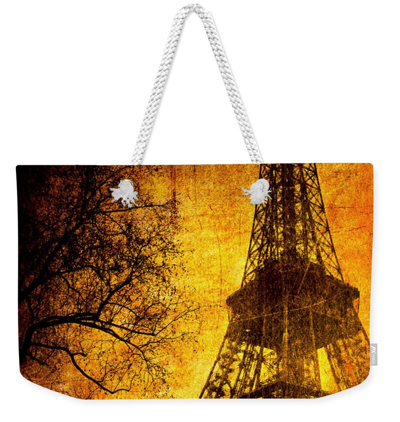 Eiffel Weekender Tote Bag featuring the photograph Esthetic Luster by Andrew Paranavitana