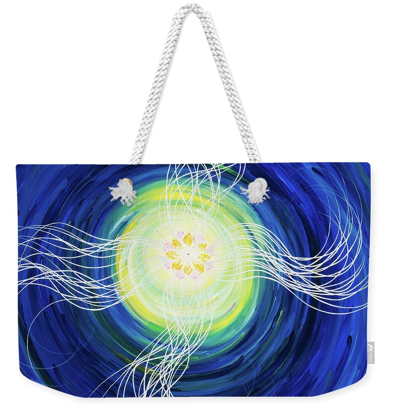Eternal Thoughts Weekender Tote Bag featuring the painting Eternal Thoughts by Victoria Tara