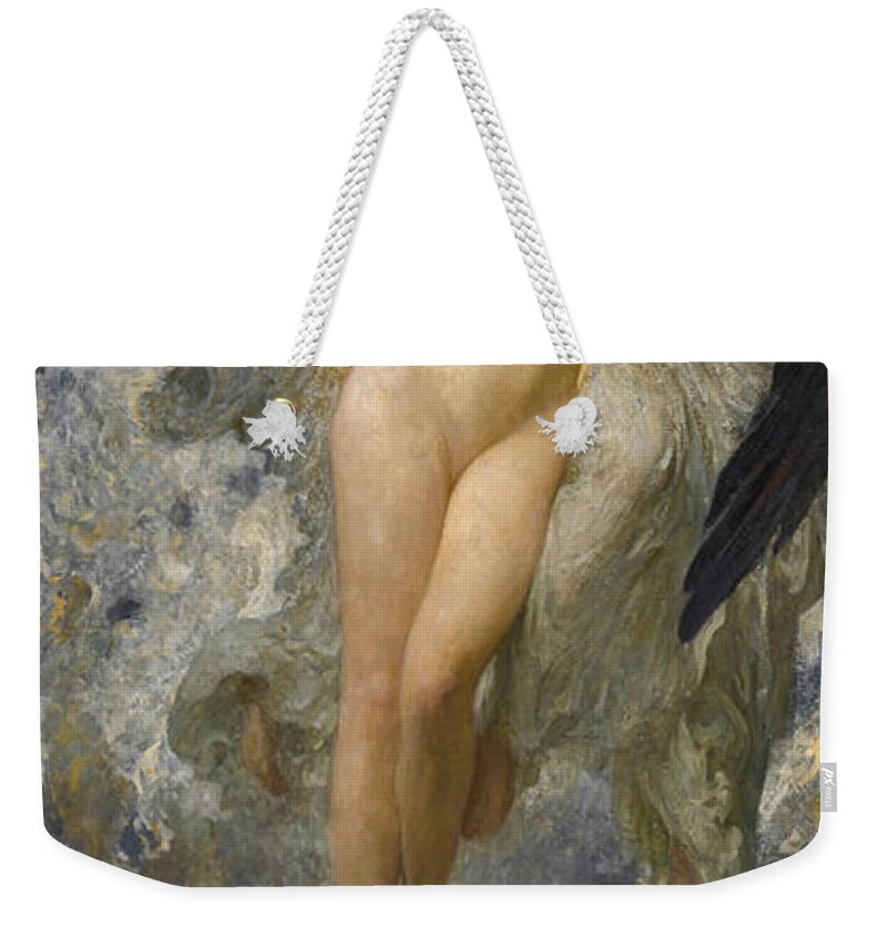 Solomon Joseph Solomon Weekender Tote Bag featuring the painting Eve by Solomon Joseph Solomon
