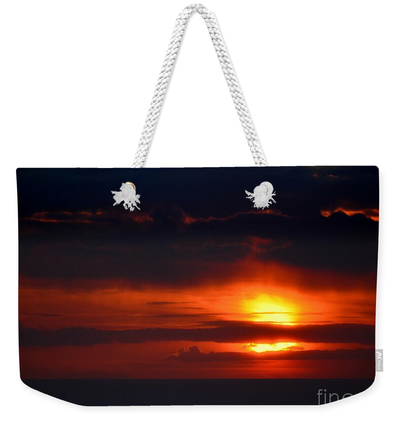 Evening Abstract 2 Weekender Tote Bag featuring the photograph Evening Abstract 2 by Paul Davenport