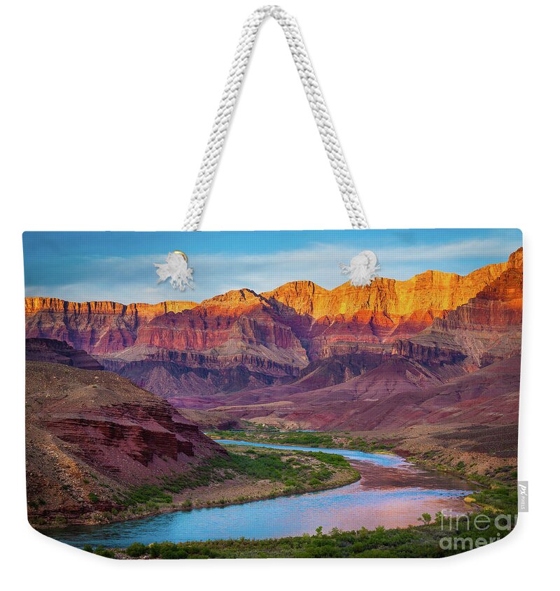 America Weekender Tote Bag featuring the photograph Evening at Cardenas by Inge Johnsson