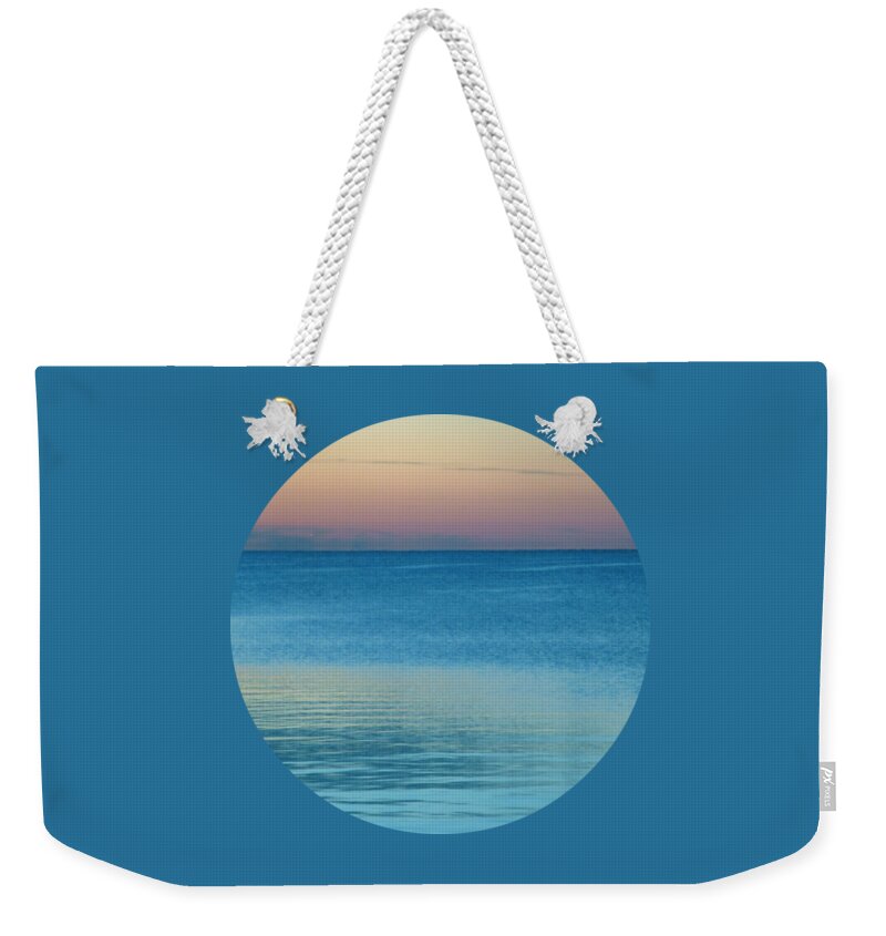 Blue Weekender Tote Bag featuring the photograph Evening at the Lake by Mary Wolf