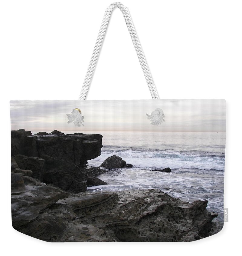Seascape Weekender Tote Bag featuring the photograph Evening Light by Carol Bradley