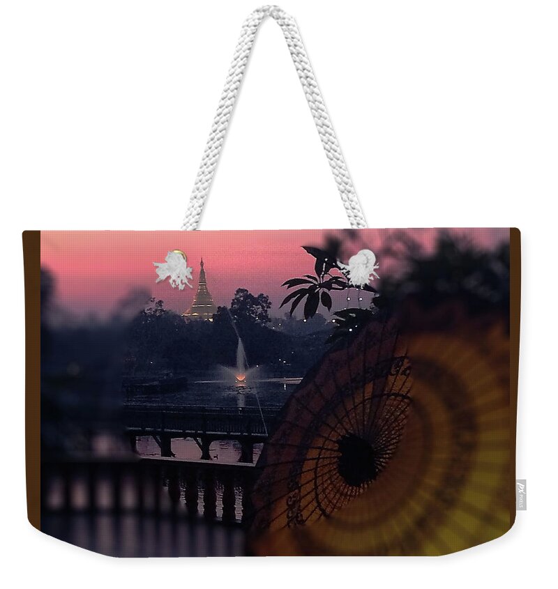 Evening By Valeriatrot Weekender Tote Bag featuring the photograph Evening by Valeria New